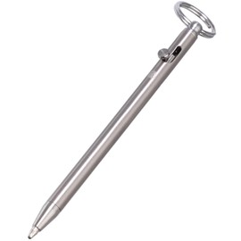 Titanium Mini Bolt Action Pen, 3.30 x 0.20 cm, Keyring, 0.15 oz