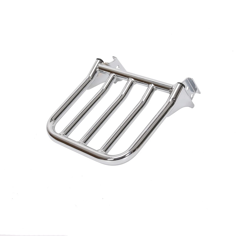 ECOTRIC Sissy Bar Backrest Chrome Luggage Rack Compatible with 2004-Later
