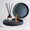 Lobolighting Black Round Decorative Serving Tray, Black Decorative Tray for