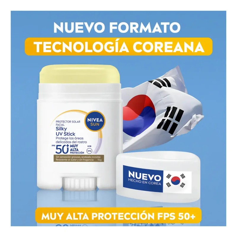 Silky UV Stick NIVEA SUN Protector Solar Facial en Barra