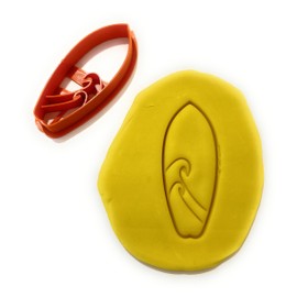 Generic T3D Cookie Cutters Surfboard Cookie Cutter, Suitable for Cakes Biscuit and Fondant Cookie Mold for Homemade Treats, may vary