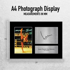 HWC Trading A4 Jean Claude Van Damme Kickboxer Gifts Printed Signed Autograph Picture for Movie Memorabilia Fans