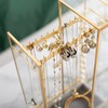 Glass Necklace Organizer Holder, Jewelry Organizer Necklace Holder with Hanging