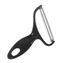 Black Vegetable Peeler Large Peelers for Kitchen, Y Wide Veggie Shredder for Cabbage Lettuce Julienne, Swivel Stainless Steel Blades Big Size Graters, Peelers and Slicers