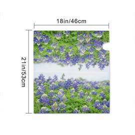 Numland Bluebonnets Magnetic Anti-UV 100% Polyester Standard Size 21x18 in Oxford Garden,Postbox Letterbox Cover