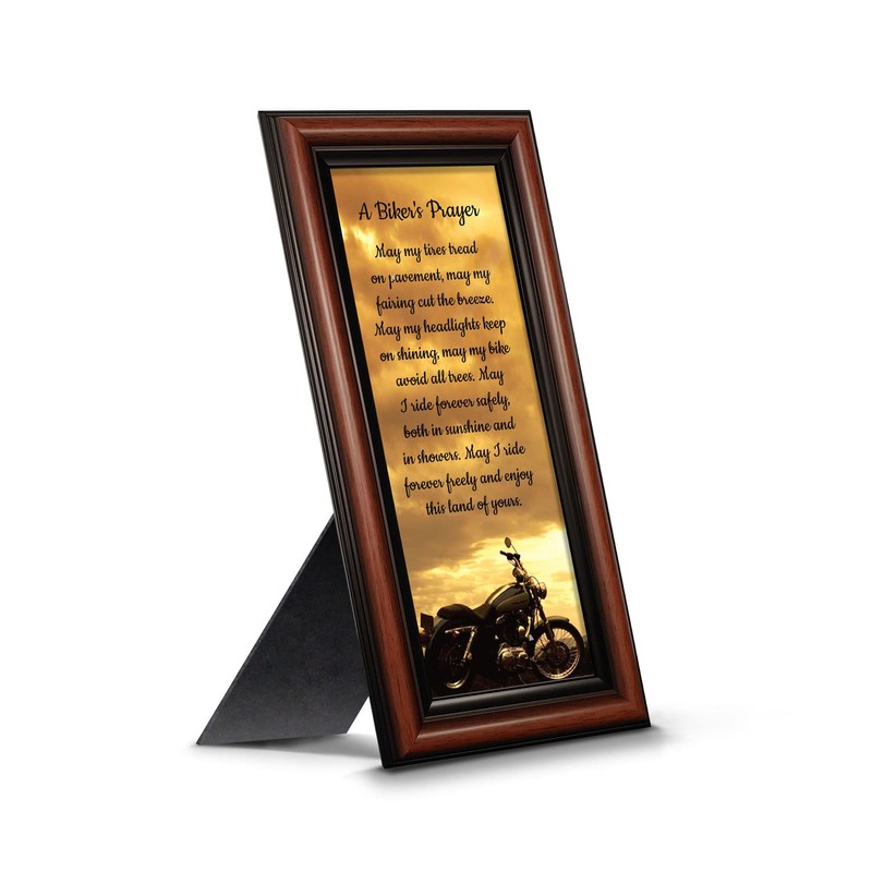 A Biker's Prayer, Gift for Motorcycle Riders, Inspirational Bike Picture