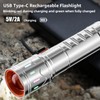 AIERSEN Rechargeable Small LED Flashlight, high Lumen EDC Flashlight, Five