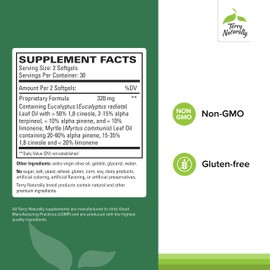 Terry Naturally SinuCare - Bronchial Wellness Support Supplement - Healthy Sinus Aid - Dietary Supplement to Support Healthy Lungs - 60 Softgels (2 Pack)