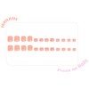 IMRAIN Summer Press on Toenails Short Square Fake Toe Nails
