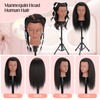 Mannequin Head 100% Real Human Hair 16", Mannequin Head Human
