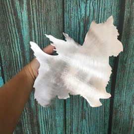 Yorkshire Terrier, with Star, Dog Christmas Tree Topper, Wreath Decoration, Holiday Decoration, Aluminum,