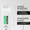 REACH Waxed Dental Floss, Mint, Plaque Remover for Teeth, Shred