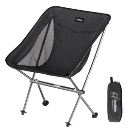 Naturehike YL05 Camping Chair, Ultralight Portable Camp Chair with Storage Bag, Compact Folding Beach Chair for Backpacking Hiking Fishing Picnic