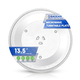 Microwave Plate Replacement for 13.5” W10451786 Whirlpool Microwave Glass Plate - Rotating Oven Microwave Turntable Plate - Spinning Dish Tray Turntables For Better Reheating and Cooking