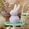 Luminara Easter Bunny Candle- Gentle Lavender 4.8" x 8"- Flameless