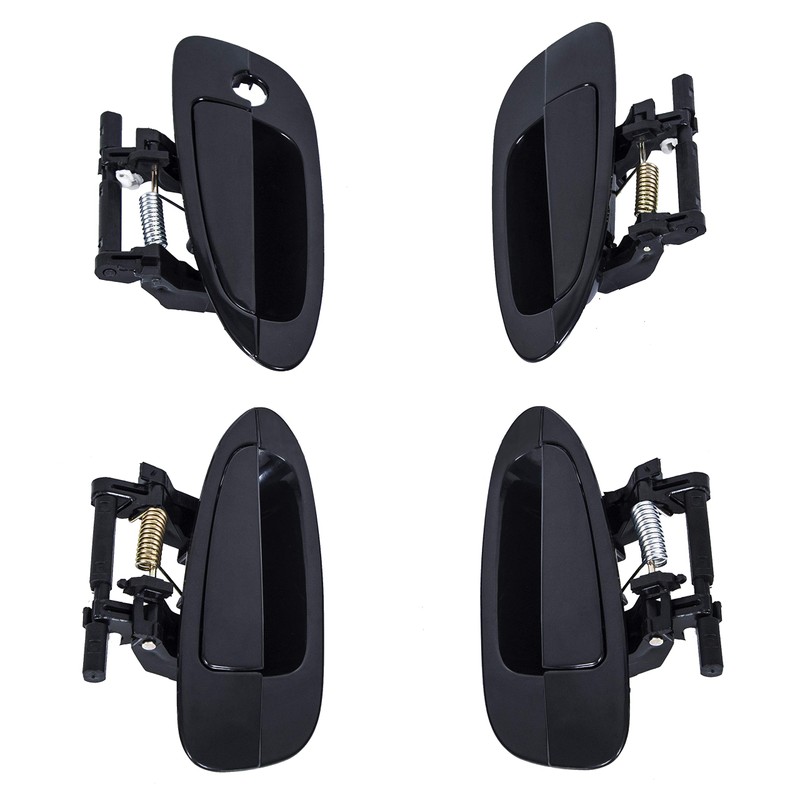 ECOTRIC Door Handle Smooth Black Exterior Outside Compatible with 2002-2006