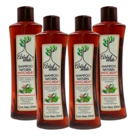 Tratamiento Shampoo Anticaída Árbol Verde 4pzs Romero Sábila