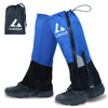 1 Pair Tear-resistant Waterproof High Leg Gaiters Rain Snow Adjustable