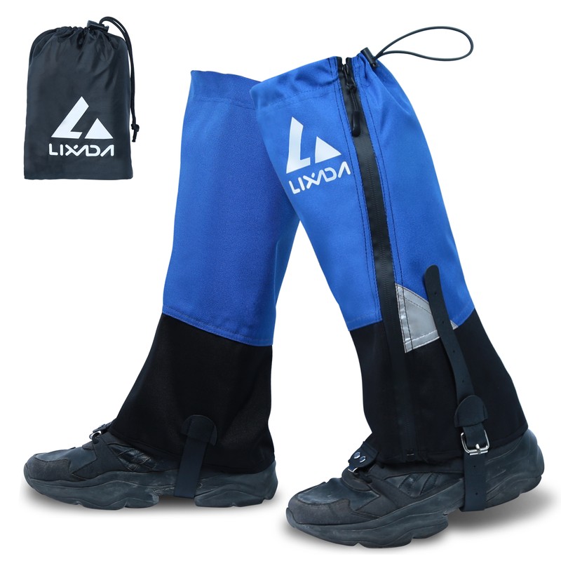 1 Pair Tear-resistant Waterproof High Leg Gaiters Rain Snow Adjustable