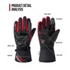 IRON JIA'S Motorcycle Gloves Winter Cold Weather Warm Touchscreen Waterproof