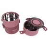 Thermal Lunch Box 2200ml Three Layer Detachable Compartment Design Portable