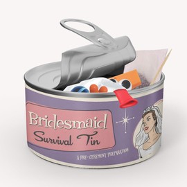 Father Fox - Retro Style Wedding Gift For The Bridesmaids - Novelty Survival Tin, Kit - Bridal Party