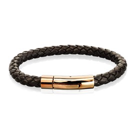 Tapsi´s Coolbodyart ® PU Leather Bracelet for Men and Women, Black, Brown Braided with Magnetic Clasp, Silver, Gold, Black, Rose Gold, Leather
