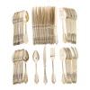 Bulk 96 Count Premium Ornate Gold Plastic Cutlery Sets