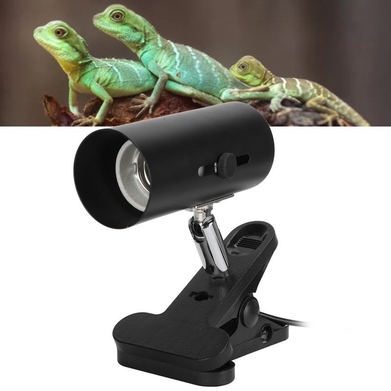 Reptile Sun Basking Lamp Clip on Bracket Rotatable Heat Light