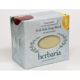 Herbaria Sink Side Soap Block Unscented All-Natural Soap 17 oz Block. Free Shipping $55 Orders. Enjoy All Herbaria Soaps and Other Skin-Friendly Products.