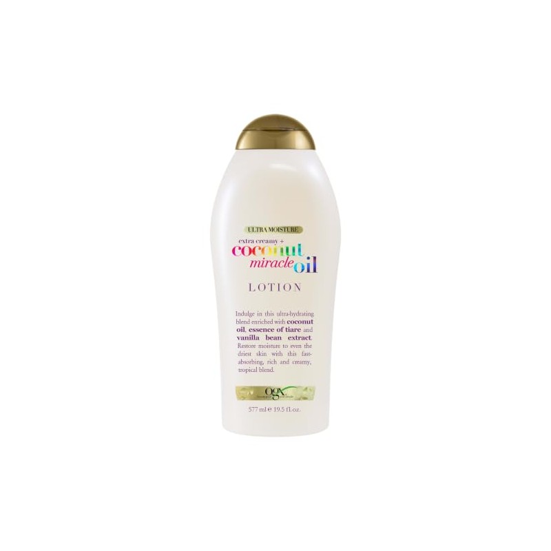 OGX, Crema Corporal Humectante de Aceite de Coco, 577 ml