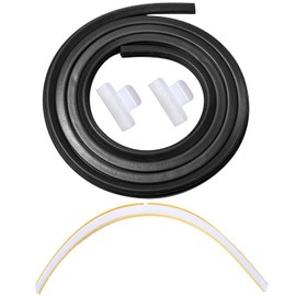 154827601 Dishwasher Door Seal, 809006501 Lower Seal and 154701001 Splash Shield Kit - Dishwasher Bottom Door Seal Gasket Kit Compatible with Frigidaire Kenmore