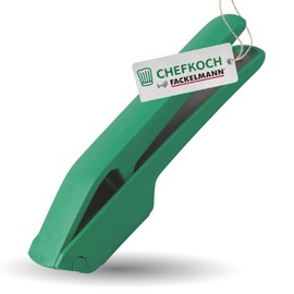 Chefkoch trifft Fackelmann Premium Garlic Press - Robust Stainless Steel & Plastic, Ergonomic Design, Dishwasher Safe - Made in Germany