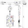 QICHEN Porta Gafete con cordón,manga resistente para tarjetas de identificación
