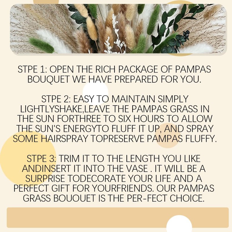 Olive Green Pampas Grass Decor 80Pcs