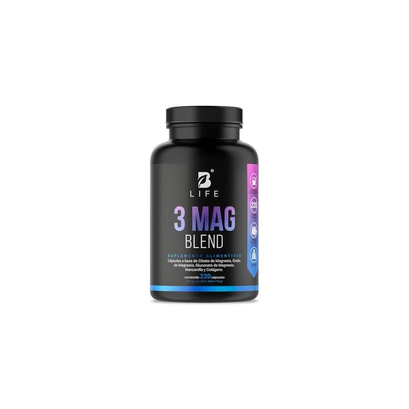 B Life Company | Citrato, Óxido y Gluconato de Magnesio