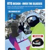 immoono OTG Ski Goggles Motorcycle Goggles with Winter Warm Balaclava,