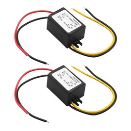 eMagTech 2Pcs 12V to 3V 3A Step-Down Power Supply Module Compatible with Car Power Over-Temperature Over-Current Short Circuit Protection 32x17mm Black