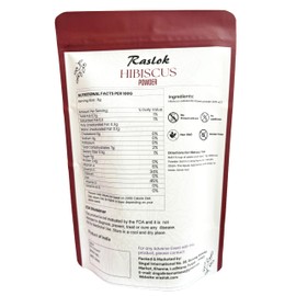 Raslok Herbal Hibiscus Powder | For refreshing Tea and Hair Care (8.0, Ounces)