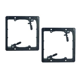 iMBAPrice IMBA-LV2-2 2-Gang Low Voltage Mounting Bracket for Drywall Outlet Cable Pass Through Wall Plates, Telephone Wires, Network Cable, HDMI, Speaker Wire, 2-Pack
