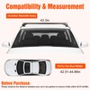 43" Universal Car Roof Rack, Upgraded Adjustable Window Frame Roof
