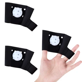 Web Gloves Training Gloves, 6 Pieces Per Set, Includes : 3 Gloves and 3 Balls. (Southpaw, Black)