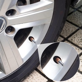 CustomyLife 15 Sets Valve Stem Caps, Car Truck Chrome Plated Tire Valve Cover Leakproof Wheel Valve Covers Universal Vehicle Accessories Compatable TR414AC