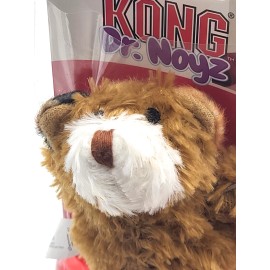 Kong Dr Noyz (6) Plush Squeaky Bear XS Puppy Dog Toy With Extra Squeakers 2.5"