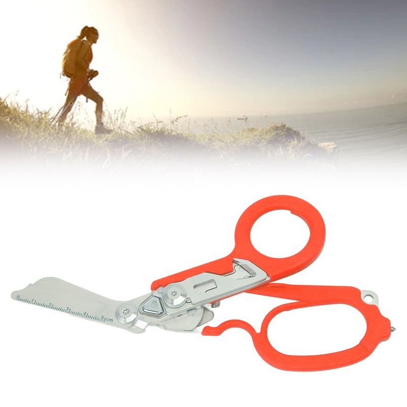 Emergency Response Shears Foldable Shear with Ring Cutter Glass Breaker