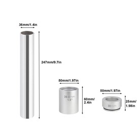 Ragyzity Bike Front Fork Crown Race Install Tool Kit, Bike BB Tool, Aluminum Alloy Bicycle Front Fork Setter Driver Kit, Installer Headset Front Fork Setter Driver, Bicycle Repairing Fork Setter Kit