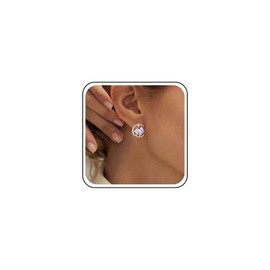 Andelaisi Boho Amethyst Earrings Gold Rhinestone Crescent Stud Earrings Vintage Crystal Amethyst Star Earrings Sparkly Cz Crystal Moon Earrings Jewelry for Women