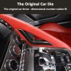 carcartrim-2022 Carbon fiber Look Gear Shift Side Strip Cover For
