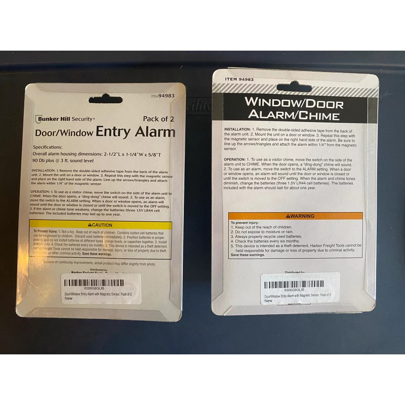 Bunker Hill Security Door / Window Entry Alarm Pack of