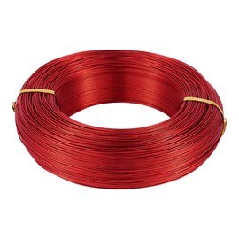 Cheriswelry 650 Feet 18 Gauge Red Aluminum Wire Bendable Metal Craft Wire Flexible Soft Jewelry Beading Wire 1mm for Sculpting Armature Artistic Floral Garden Wrapping DIY Craft